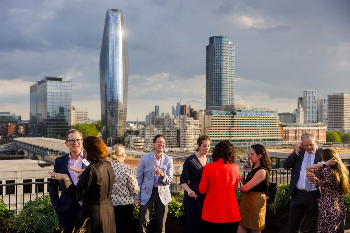 Summer party with views of London