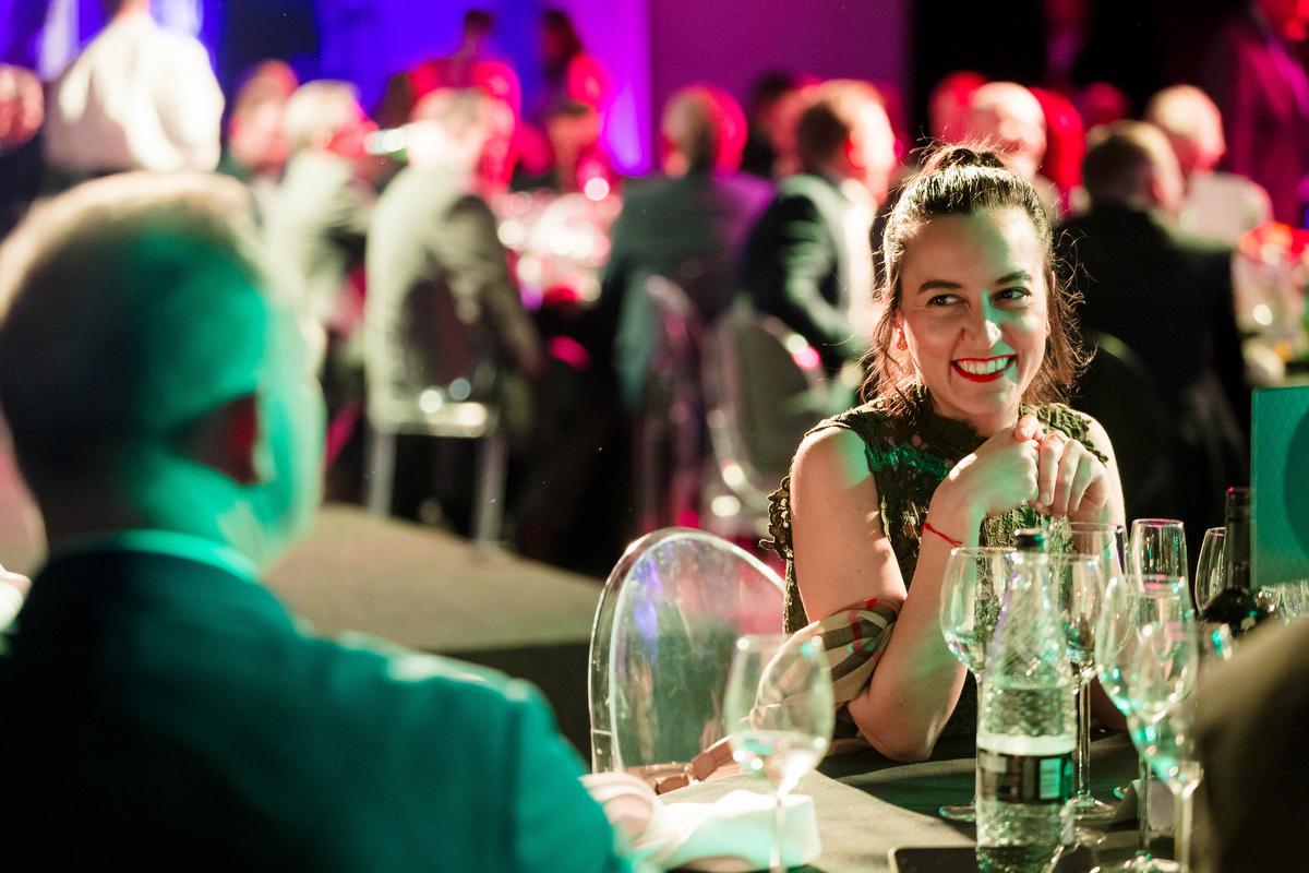 guest at company awards night